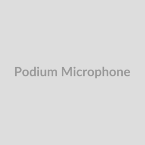 Podium with Built-in Microphone