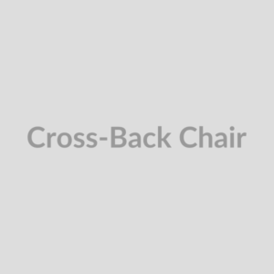 Cross-Back Wooden Chair